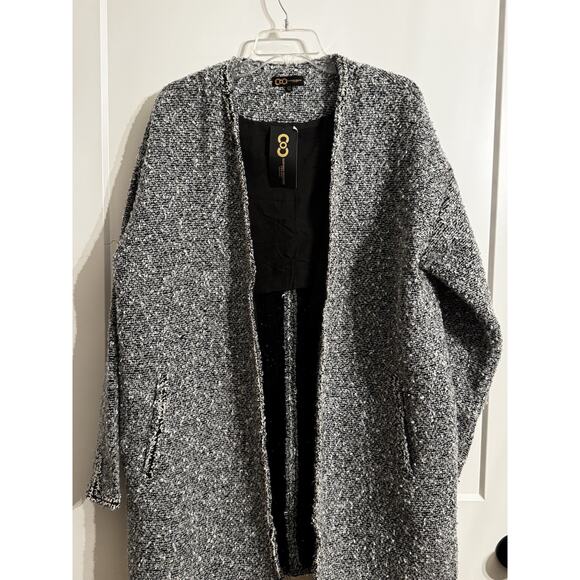 COC Clothing Obsessed Company Tweed Jacket Black White 2X Academia Office - Picture 2 of 16